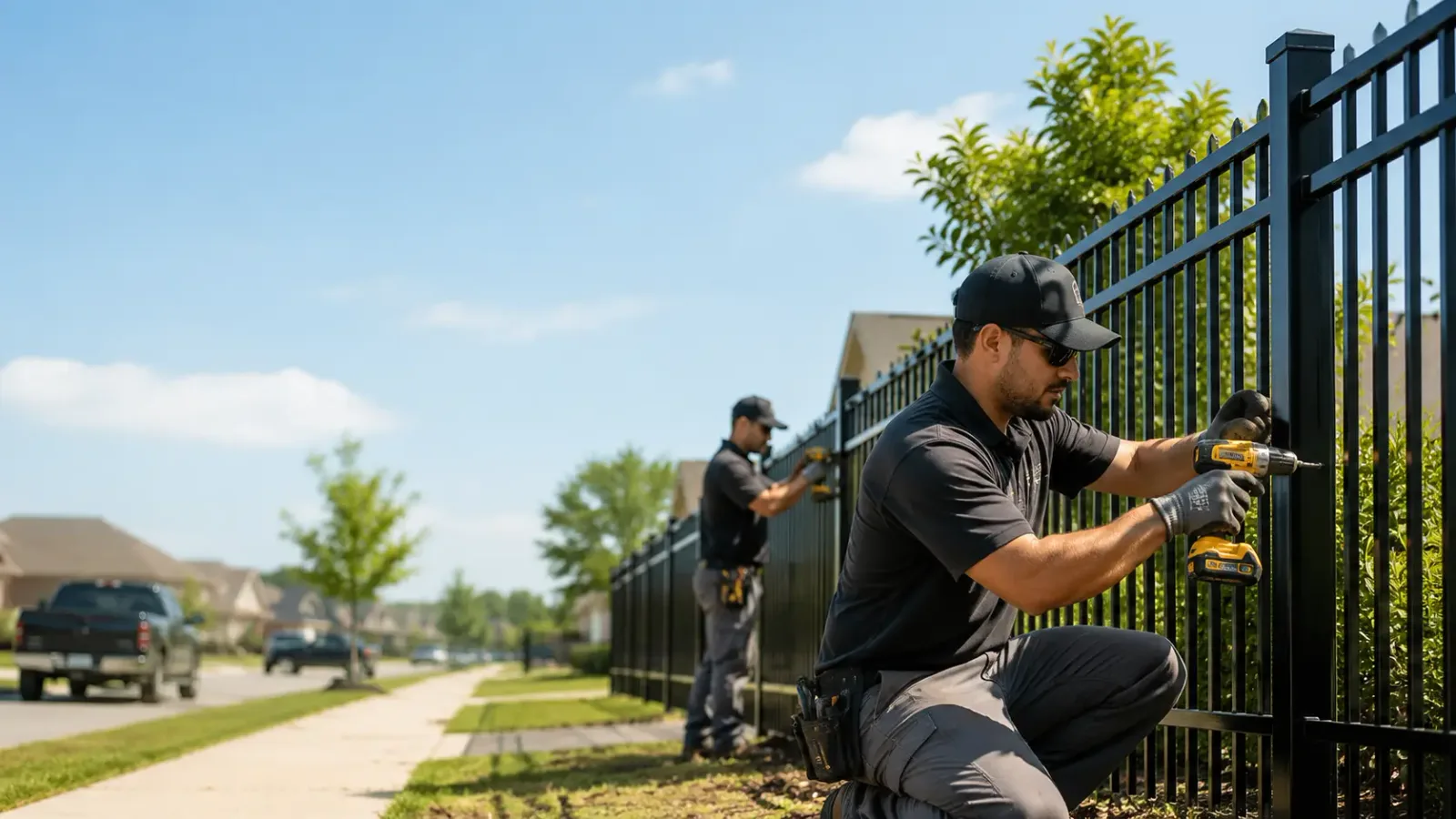 Metal Fence Installation in Spade, TX